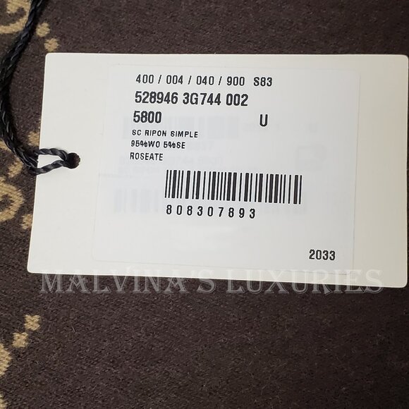 GUCCI SCARF REVERSIBLE PINK GG MONOGRAM LOGO WOOL SILK 71" - Picture 14 of 16